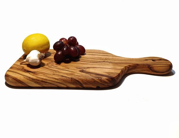 Tocator din lemn de maslin, cu maner, platou aperitive, La Mancha, 32x16x2 cm - imagine 6